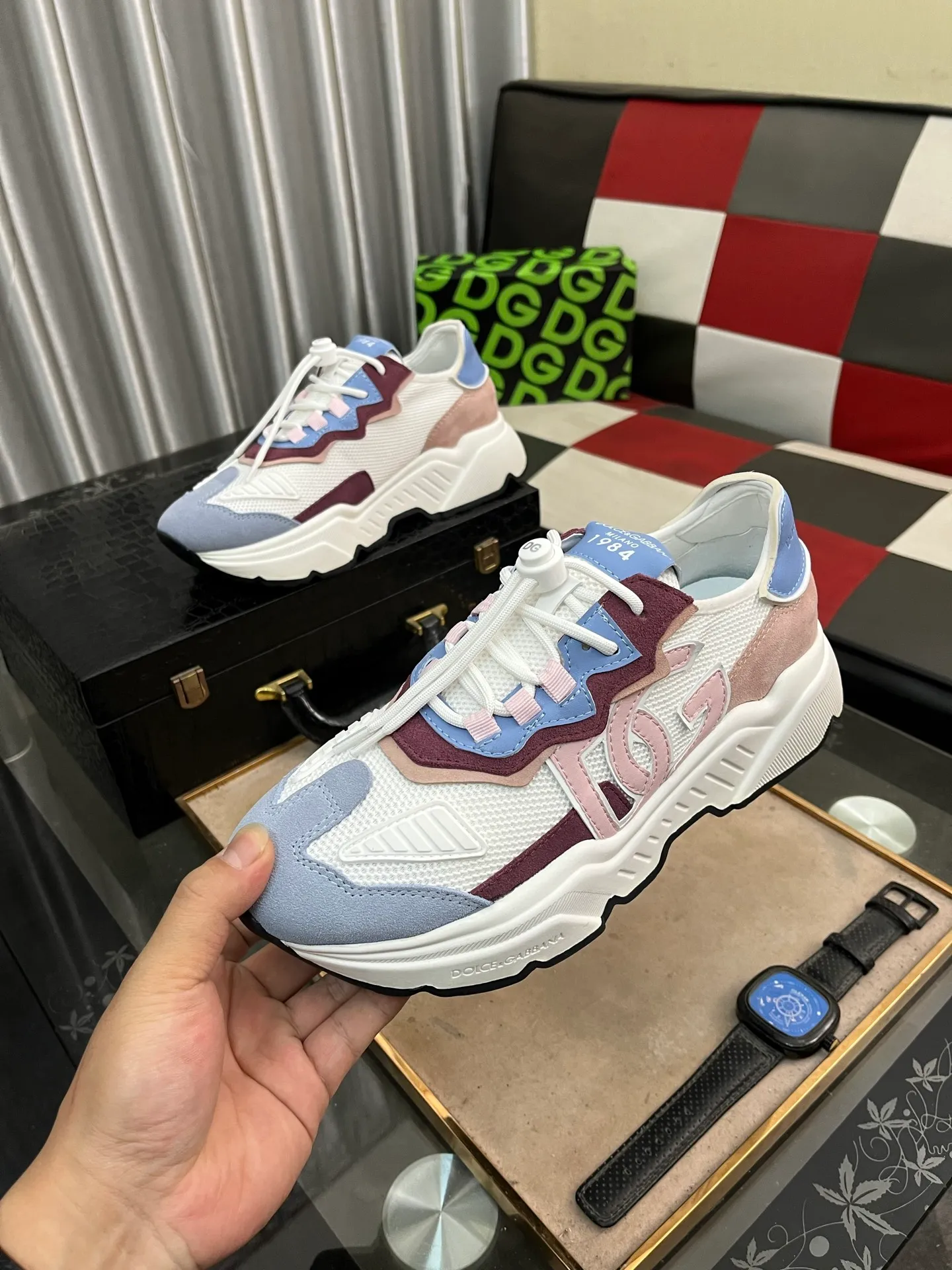 Men's shoes 💰480⌚️⌚️[DG] The latest official high-top casual, men's shoes original quality imported first-layer cowhide stitching ➕Yangli [Proud] In terms of materials and workmanship, it beats all versions on the market 💕The highest quality shipments. Real photos, imported fabrics highlight the unique charm of the brand 😘The shoelaces are also original custom-made 👻Classic lace-up shoes are very comfortable on the feet, size 35-46